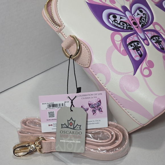 New Crossbody Bag Purse Celebration Of Life Art Bag By Francis Dick NWT - Picture 5 of 10